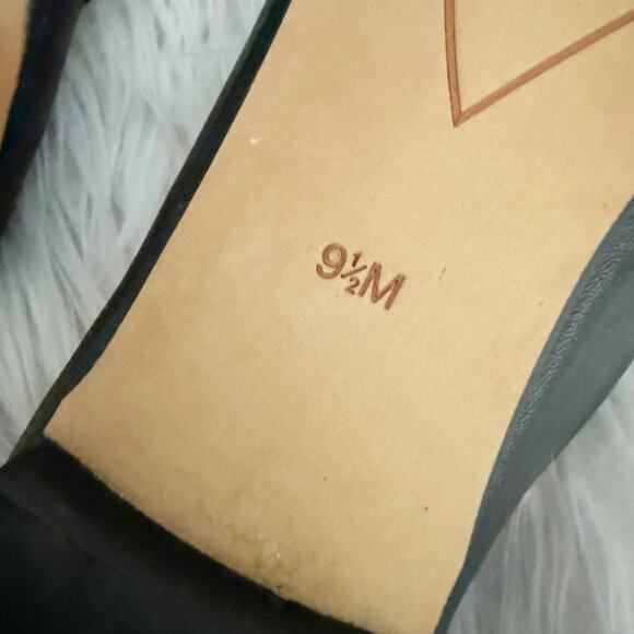 HALOGEN x NORDSTROM | Leah Leather Pointed Flats Elastic Band | Size 9.5 - Picture 8 of 9